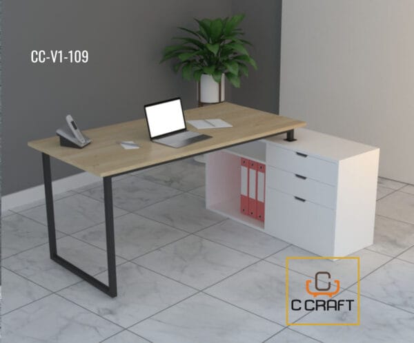 Modern Executive Table with Cabinet | CCT-V1-109