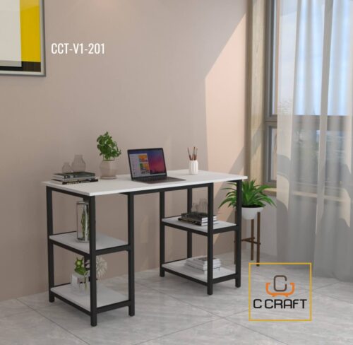 Modern Furniture Working Desk with Shelves | CCT-V1-102