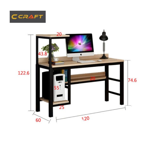 Good looking writing desk With Shelve | cc-st-031