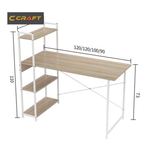Modern Study Table with Double Shelve | cc-st-030