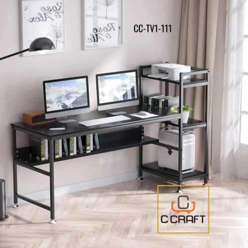 Home Workstation Desk with Shelves | CC-TV1-111