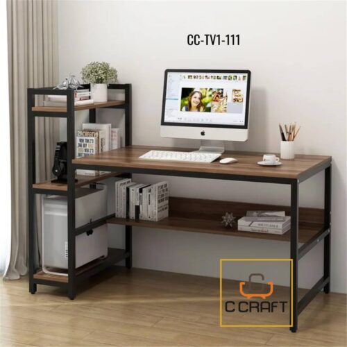 Home Workstation Desk with Shelves | CC-TV1-111