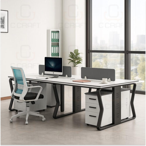 Code_ 4 Seats Workstation-150 2/4/6 Seats Workstation Working Desk | WS150