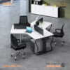 Bizzy 3-Seat Workstation (4)