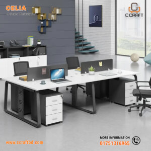 Celia 4-Seat Workstation
